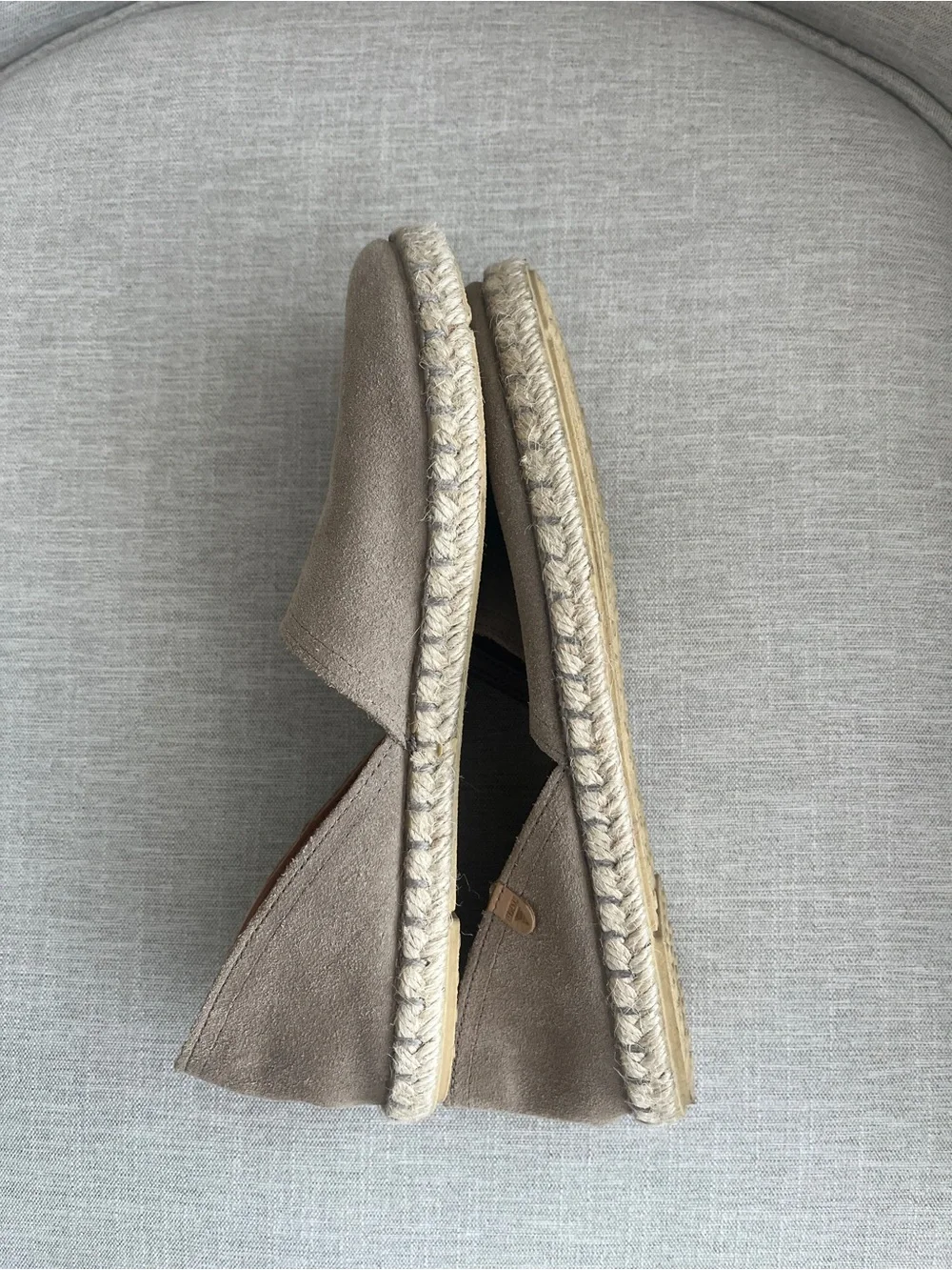 Verbenas Carmen Tan Suede Espadrille Flats Size 38